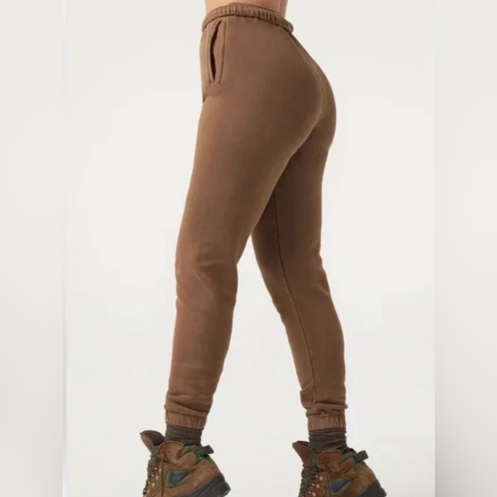 Joah Brown EMPIRE JOGGER in COCOA FRENCH TERRY cotton size XS/Small - Picture 3 of 12
